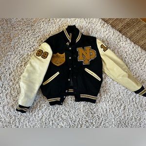Vintage DeLong 80s Varsity jacket Sz 42